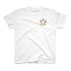 akane_art（茜音工房）のゆるチワワ（フラワーサークル） Regular Fit T-Shirt