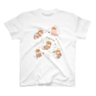 カワウソとフルーツのBaby Otters Regular Fit T-Shirt