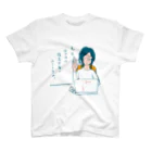 AmatricianaWorksのおやつは確定申告に入りますかTシャツ　フォンダンさんとショコラさん　 スタンダードTシャツ