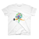 hitorieの花のスマホケース Regular Fit T-Shirt