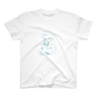 n.(自由帳)のお店のパーカーの男の子(水色) スタンダードTシャツ