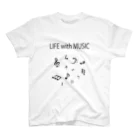 geekのLIFE with MUSIC スタンダードTシャツ