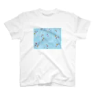 謎はないけど謎解き好きのお店の謎柄の和風グッズA（空色） / Japanese style goods A inspired by escape room (Light blue) Regular Fit T-Shirt