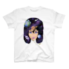 Happy Moon ArtのUniverse girl Regular Fit T-Shirt