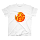 dbqpのチートデイ バスケットボール ピザ Cheat day Basketball Pizza Regular Fit T-Shirt