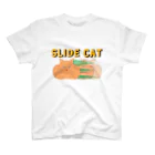 ときお✍︎🦍の横滑り猫Tシャツ- SLIDE CAT  スタンダードTシャツ