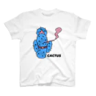 CACTUS SHOPのブルーなサボテンちゃん スタンダードTシャツ