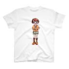 art-amiのオレンジ色の似合う女の子 Regular Fit T-Shirt