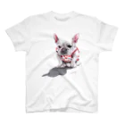 Momojiの犬画のフレブル15 スタンダードTシャツ