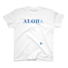 aloha_pineapple_hawaiiのALOHA オリエンタルブルー 093 スタンダードTシャツ