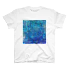 水草のBlue Regular Fit T-Shirt