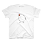 CHIYOPOPOの白文鳥のくびかしげ スタンダードTシャツ