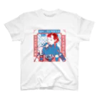 AiLeeN／アイリンの餃子ガール（青）フロント Regular Fit T-Shirt