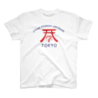 一般社団法人ALFITのLFJT - Design original - Lettres bleues スタンダードTシャツ