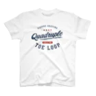 rd-T（フィギュアスケートデザイングッズ）のQuadruple Toe loop Regular Fit T-Shirt