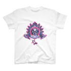 太陽の光降りそそぐ庭の踊って花咲くマンダラ スタンダードTシャツ