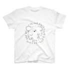 chocopaのハリネズミ。マンマル スタンダードTシャツ