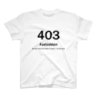 ちゃちゃまるショップの403 Forbidden スタンダードTシャツ