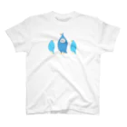 くらきち ONLINE SHOPのねこタイツと青い鳥 スタンダードTシャツ