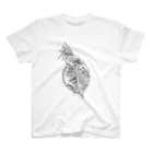 魅惑の微生物の線画　ミジンコ Regular Fit T-Shirt