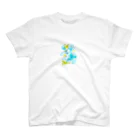 hikari no suisai （ひかり.の水彩）のBlue flower Regular Fit T-Shirt