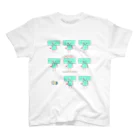 キウコとsとkのkロボットデザイン 1コリント13:4 スタンダードTシャツ