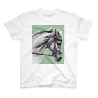 馬の絵の画家　斉藤いつみの馬の素描Tシャツ11 スタンダードTシャツ