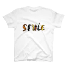 猫Tシャツなどカレラ栂並やりたい放題Tシャツ屋の猫文字シリーズ　SMILE  スタンダードTシャツ