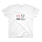 DelightのI ♡ DOG スタンダードTシャツ