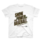 BASEBALL LOVERS CLOTHINGの「見せましょう野球の底力を」黒文字Ver. スタンダードTシャツ