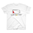 StudioチャカののLOW BATTERY スタンダードTシャツ