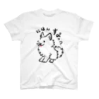 Chiyo.Wan(🐕🕊️のお店)の筆書　日本スピッツ　Tシャツ スタンダードTシャツ