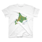 北海道ファンマガジン編集部の北海道179市町村地図 スタンダードTシャツ