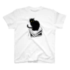 切り絵草太の"cat on knowledge" Regular Fit T-Shirt