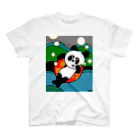 COC-CHANのパンダの海水浴 スタンダードTシャツ