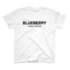 TOKYO LOGOSHOP 東京ロゴショップのBLUEBERRY LONDON ENGLAND-ブルーベリー ロンドン イングランド- 黒ロゴ Regular Fit T-Shirt