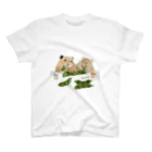 KAMAP ＆ Ricaの【KAMAP】枝豆とハムスター兄弟 티셔츠