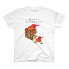 ZAKKA にしくらみおの焚き火するキャンプファイヤー スタンダードTシャツ