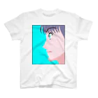 16th_MoonNightの横顔の女子 スタンダードTシャツ