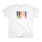 NINEの水彩 五色帯 Regular Fit T-Shirt