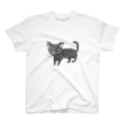 非ユークリッド幾何学を考える kodaisakanaの深淵を覗く猫 Regular Fit T-Shirt