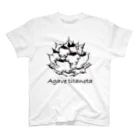 takichi studioのAgave titanota BLACK スタンダードTシャツ