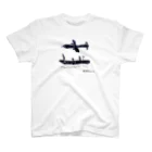 まるよし絵画教室の飛行機と船 Regular Fit T-Shirt