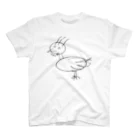 村中心療内科のながはなさんの描いた鳥(黒) Regular Fit T-Shirt