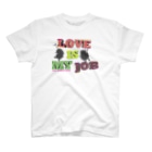 Chien de cirque サーカスの犬のLOVE Tシャツ（淡色用）2021 WORLD TOUR〜 LOVE is my Job. Regular Fit T-Shirt