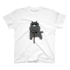 惑星ぽっぷぽーーーんのよぼよぼ黒猫ちゃん Regular Fit T-Shirt