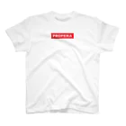 PROPERA GOODSのPROPERA 赤BOX文字 Regular Fit T-Shirt