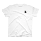 Blanc.P(ぶらんぴー)の店の喫茶・髭猫ロゴマーク① Regular Fit T-Shirt