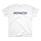 TOKYO LOGOSHOP 東京ロゴショップのMONSTER-モンスター-文字のみ- ネイビーロゴ Regular Fit T-Shirt