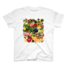カワウソとフルーツの【forseasons】フルーツ盛り合わせ（ロゴなし） Regular Fit T-Shirt